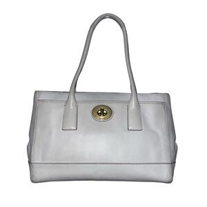 Coach Madeline Ivory All-Leather Satchel Shoulder Bag